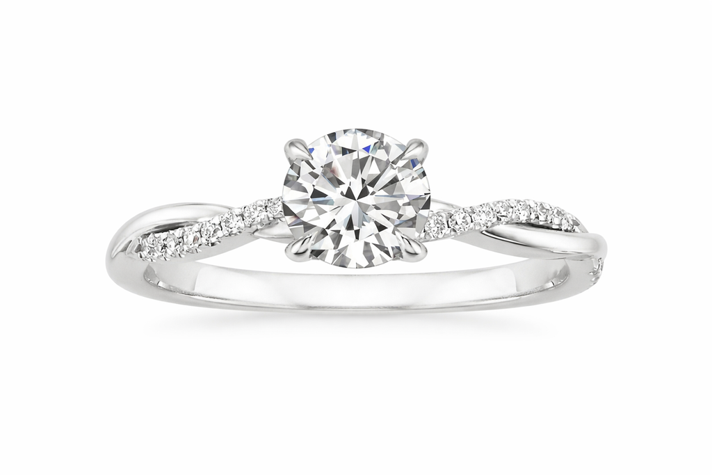 Elegant White Gold Le Jane Ring - Eliza-Warszawa
