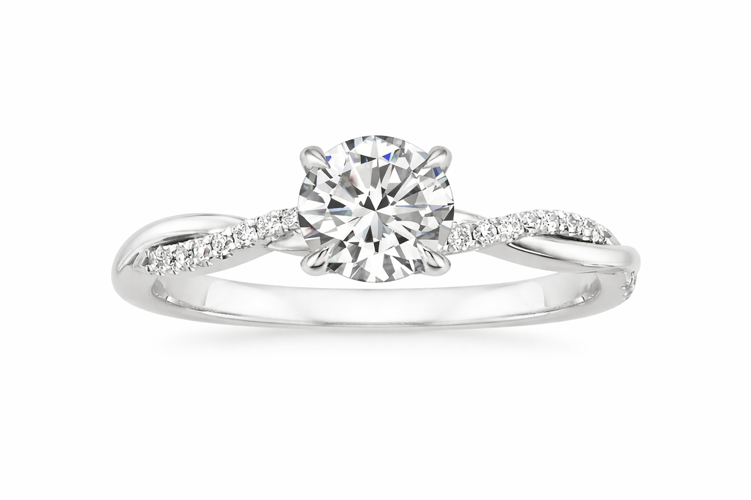 Elegant White Gold Le Jane Ring - Eliza-Warszawa