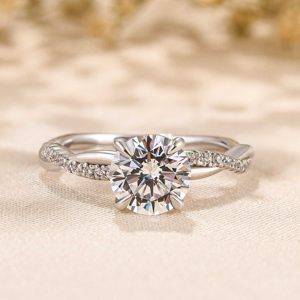 Elegant White Gold Le Jane Ring - Eliza-Warszawa