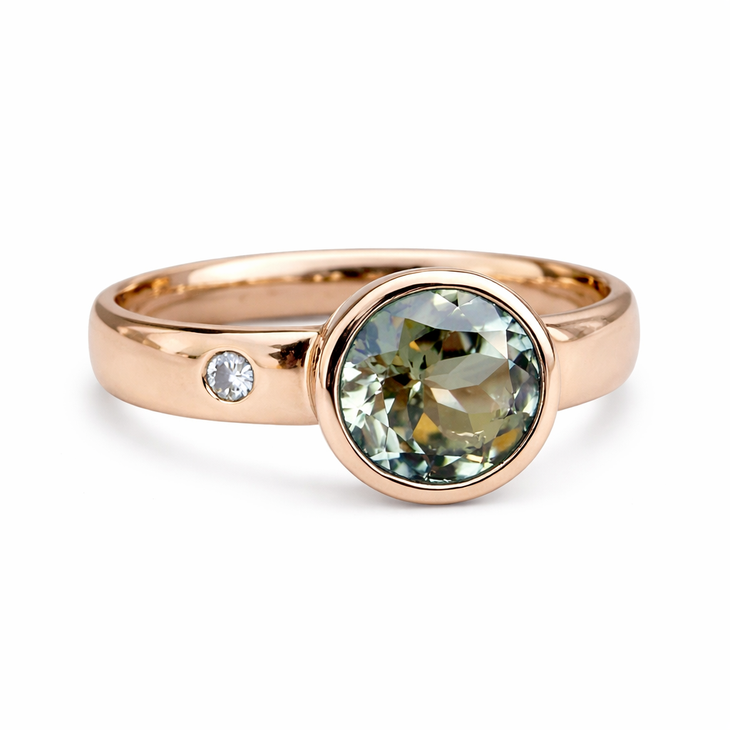 Elegant Zirconia Forged Ring