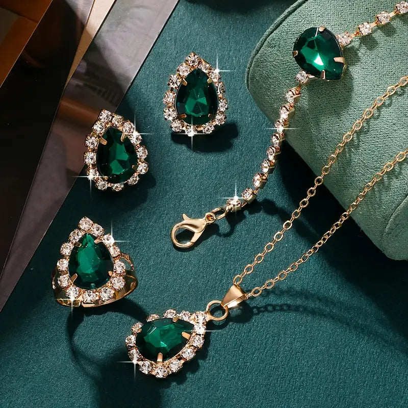 Elisandre Vermont Jewelry Set | Gold - Eliza-Warszawa