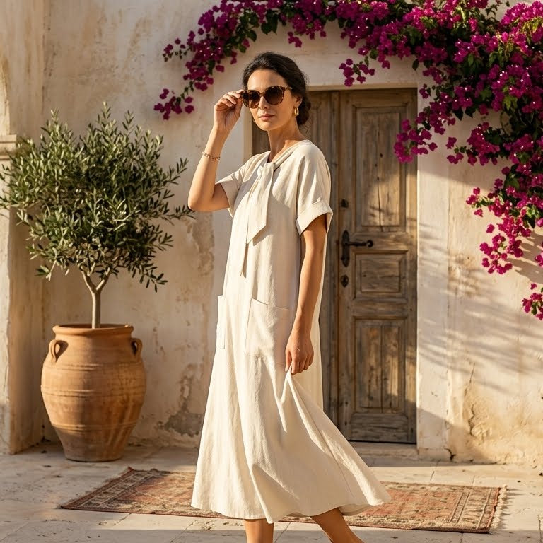 Ella | Elegant Midi Dress - Eliza-Warszawa