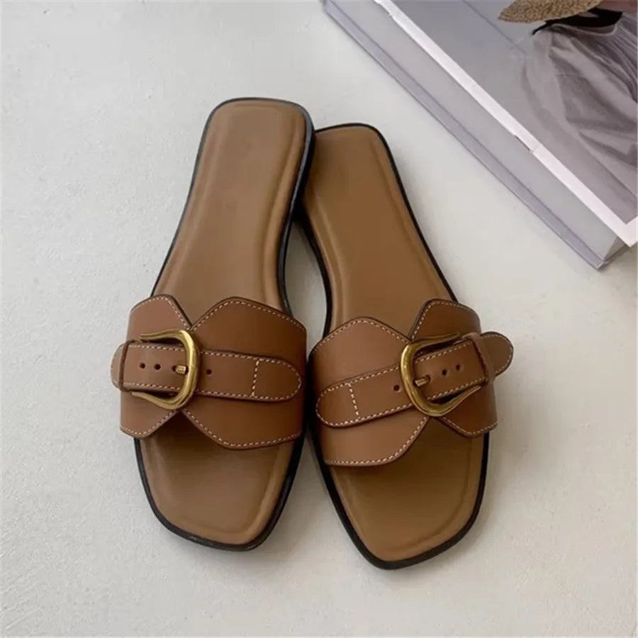 Elsia Slide Sandal - Eliza-Warszawa