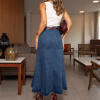 Emma | Denim Maxi Skirt - Eliza-Warszawa