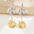 Exaggerated Gold Hollow Earrings