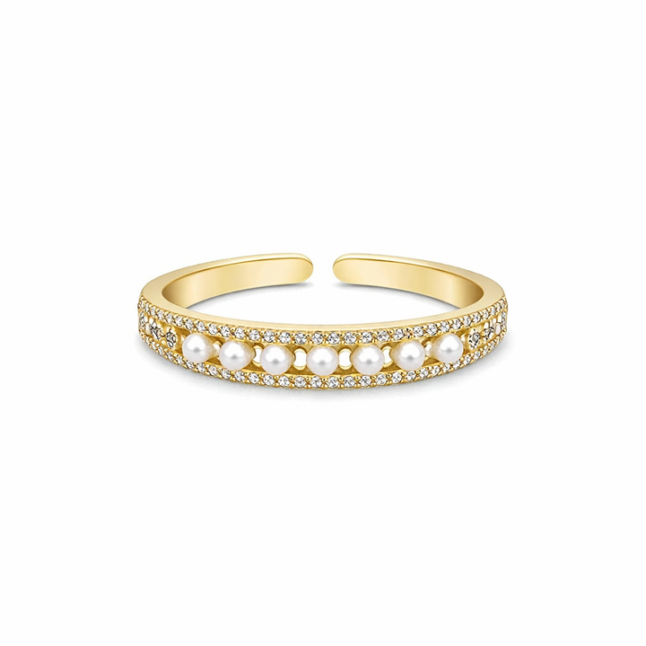 Exclusive Pearl and Gold Luxury Ring