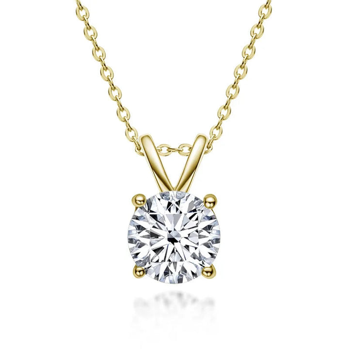 Exclusive Sterling Silver Moissanite Diamond Necklace