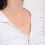 Exclusive Sterling Silver Moissanite Diamond Necklace