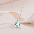 Exclusive Sterling Silver Moissanite Diamond Necklace