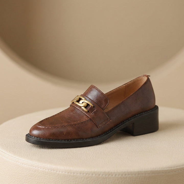 Geneva Block Heel Loafers - Eliza-Warszawa