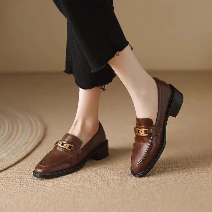 Geneva Block Heel Loafers - Eliza-Warszawa