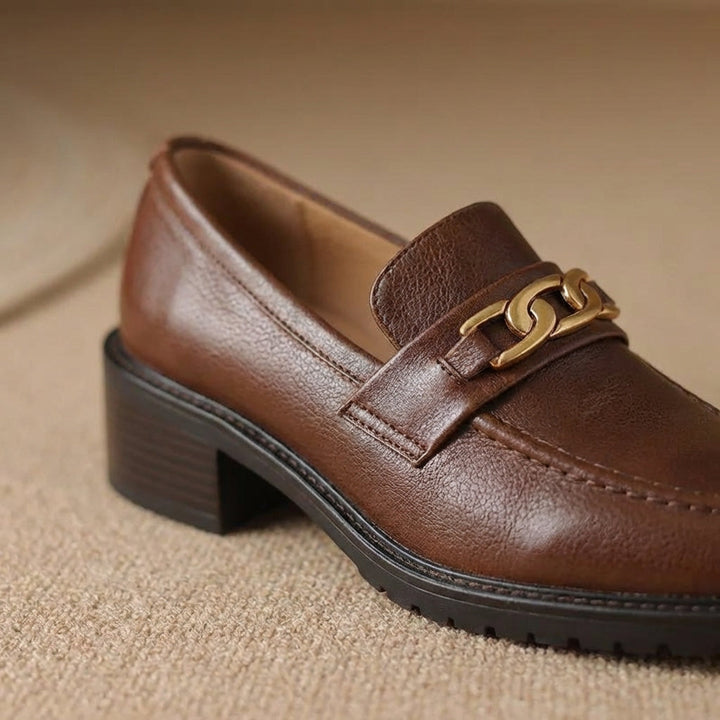 Geneva Block Heel Loafers - Eliza-Warszawa