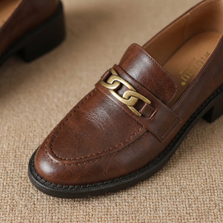 Geneva Block Heel Loafers - Eliza-Warszawa