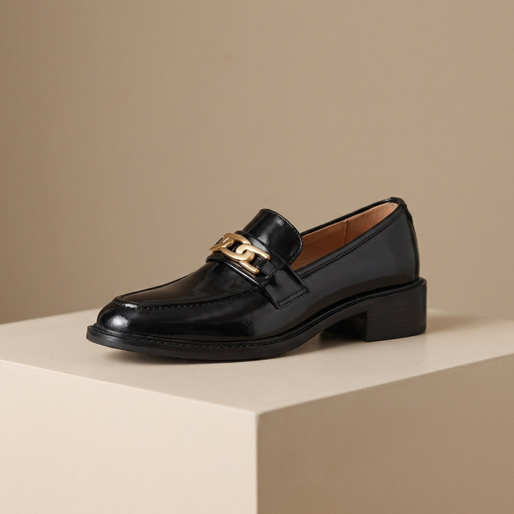 Geneva Block Heel Loafers - Eliza-Warszawa