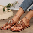 Glimmer Metallic Sandals - Eliza-Warszawa