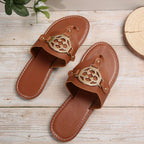 Glimmer Metallic Sandals - Eliza-Warszawa