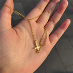 Gold Cross Hand Bracelet - Eliza-Warszawa