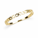 Gold Hearts Ring