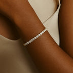 Gold Plated Moissanite Tennis Bracelet