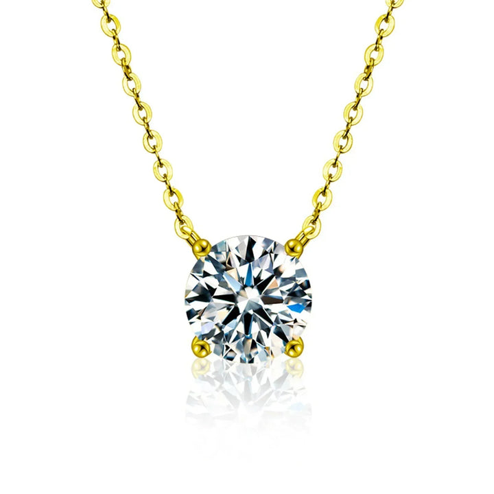 Gold Plated Zircon Necklace