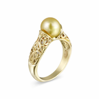 Gold Vintage Pearl Ring