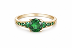 Golden Gemstone Ring