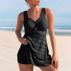 Grace™ | Ruched Tankini Swim Dress - Eliza-Warszawa