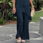 Herlene™ | Chic Asymmetric Top & Trouser Set - Eliza-Warszawa