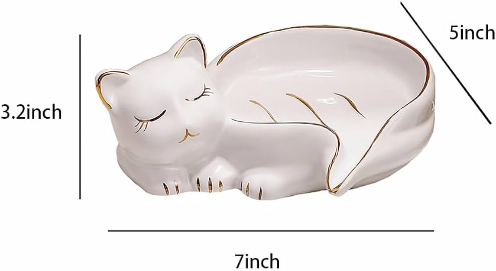 Ceramic Cat Soap Dish