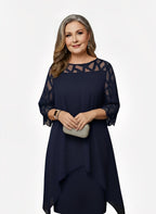 Isabelle | Elegant Flattering Silhouette Summer Dress with Adjustable Fit - Eliza-Warszawa