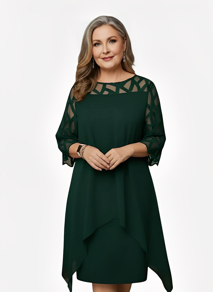 Isabelle | Elegant Flattering Silhouette Summer Dress with Adjustable Fit - Eliza-Warszawa
