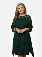 Isabelle | Elegant Flattering Silhouette Summer Dress with Adjustable Fit - Eliza-Warszawa