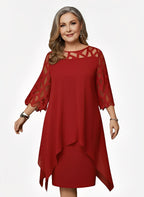 Isabelle | Elegant Flattering Silhouette Summer Dress with Adjustable Fit - Eliza-Warszawa