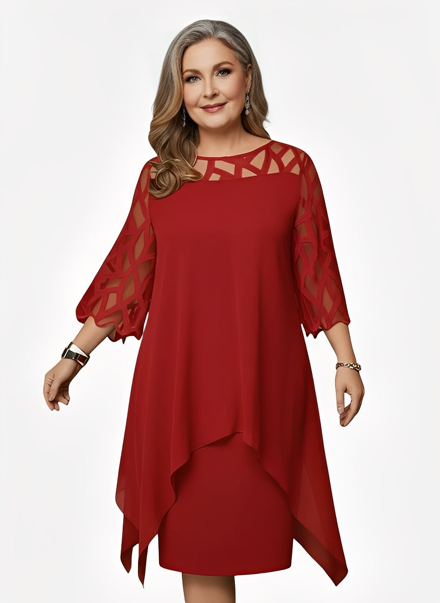 Isabelle | Elegant Flattering Silhouette Summer Dress with Adjustable Fit - Eliza-Warszawa