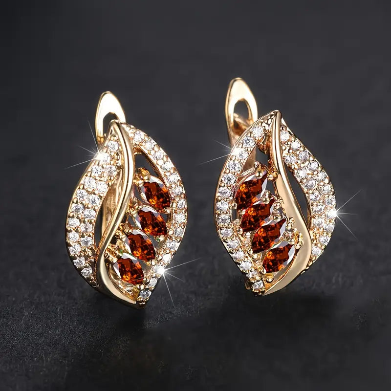Isola Rosavere Earrings | Gold - Eliza-Warszawa