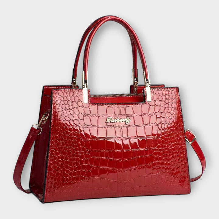 Ivalyne | Crocodile Textured Bag - Eliza-Warszawa