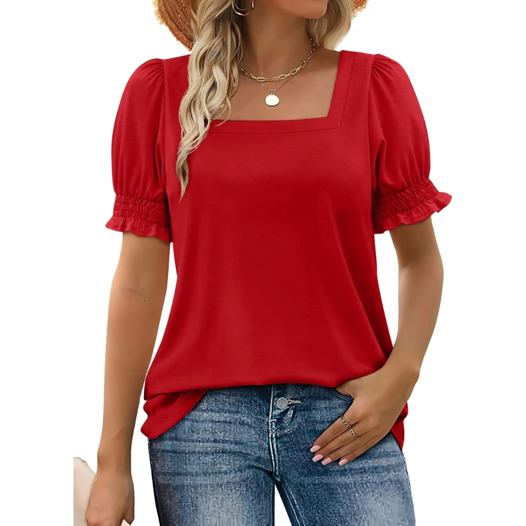 JOSEPHINE™ | Soft Ruffle Sleeve Top - Eliza-Warszawa
