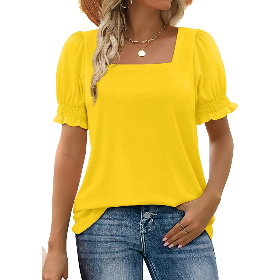 JOSEPHINE™ | Soft Ruffle Sleeve Top - Eliza-Warszawa