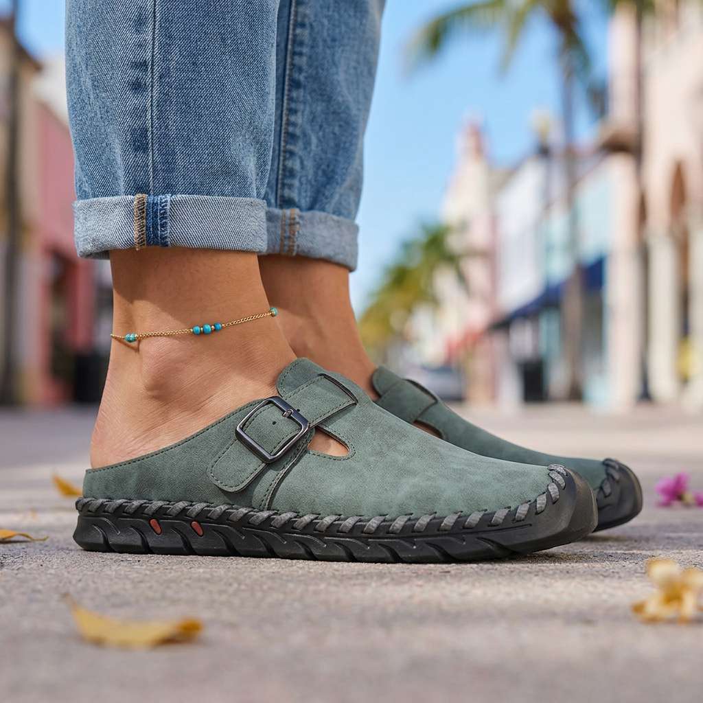 Jane Buckle Clogs - Eliza-Warszawa