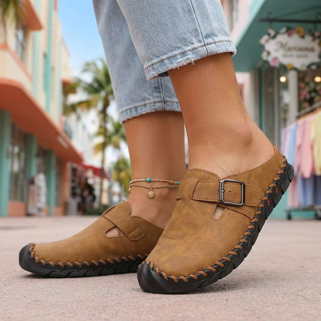 Jane Buckle Clogs - Eliza-Warszawa