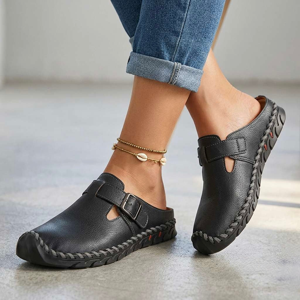 Jane Buckle Clogs - Eliza-Warszawa