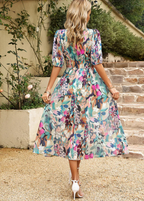 Jeannette™ | Floral Smocked Dress - Eliza-Warszawa