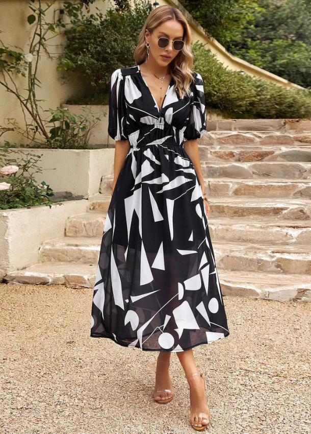 Jeannette™ | Floral Smocked Dress - Eliza-Warszawa
