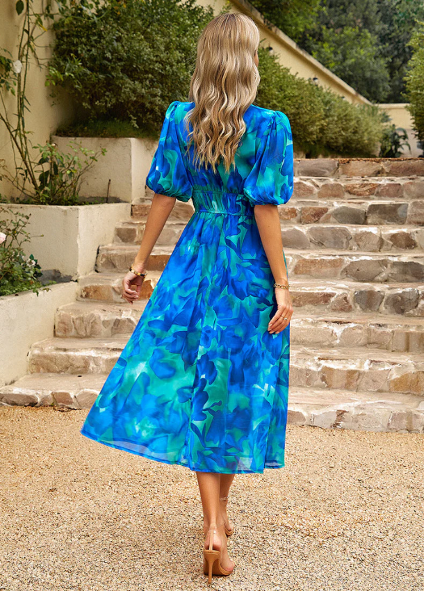 Jeannette™ | Floral Smocked Dress - Eliza-Warszawa