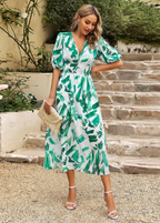 Jeannette™ | Floral Smocked Dress - Eliza-Warszawa