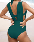 Karina | Shaping Swimsuit V with Tummy Control Effect - Eliza-Warszawa