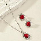Katya Ruberyn Jewelry Set | White Gold - Eliza-Warszawa
