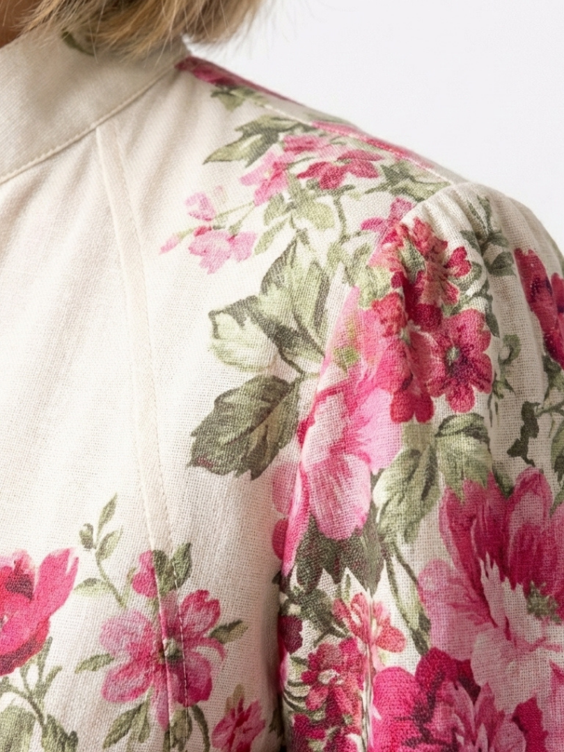 Kennedy - Long Sleeve Floral Belted Maxi Dress - Eliza-Warszawa