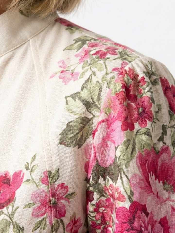 Kennedy - Long Sleeve Floral Belted Maxi Dress - Eliza-Warszawa