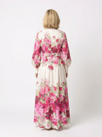 Kennedy - Long Sleeve Floral Belted Maxi Dress - Eliza-Warszawa